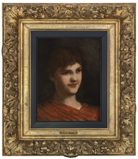 Gabriel Cornelius VON MAX - Peinture - Portrait einer jungen Dame