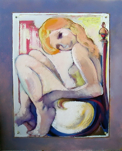 Felipe CRIADO - Painting - desnudo