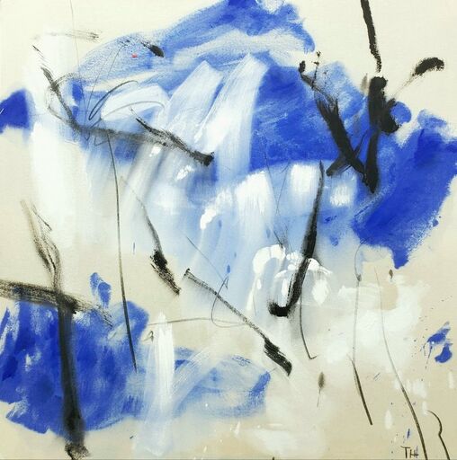 Huy NGUYEN - Painting - Melody blue