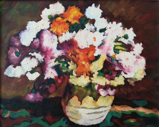 Diana TORJE - Pittura - Colored Flowers
