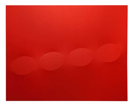 Turi SIMETI - Painting - 4 ovali rossi