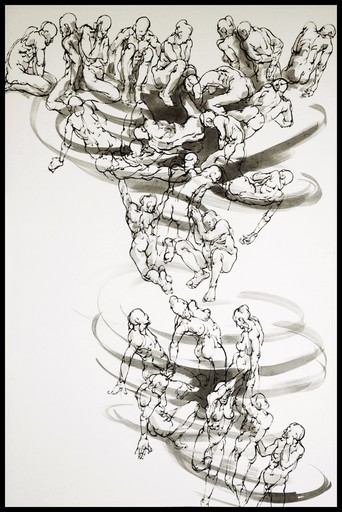 Marie TAKLANTI - Zeichnung Aquarell - Sinkhole 2