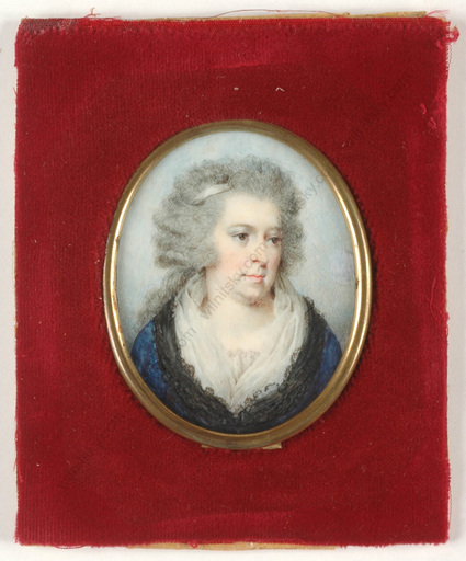Miniatura - "Portrait of a lady", miniature on ivory, 1790s