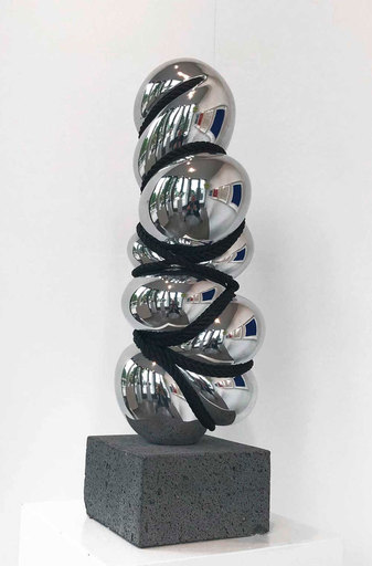 Stephan MARIENFELD - Sculpture-Volume - Bondage Vertical II Bound Aluminium