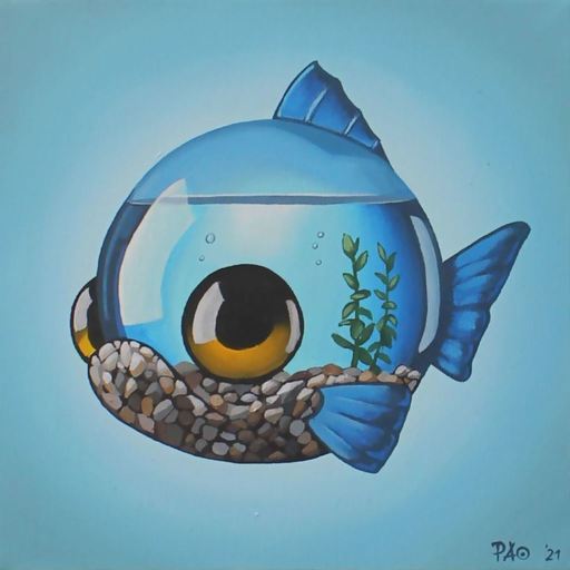PAO - Gemälde - Fish Bowl