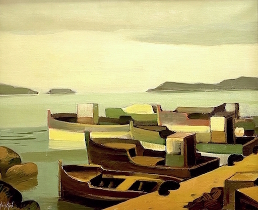 Manolo RUIZ PIPO - Painting - Les barques