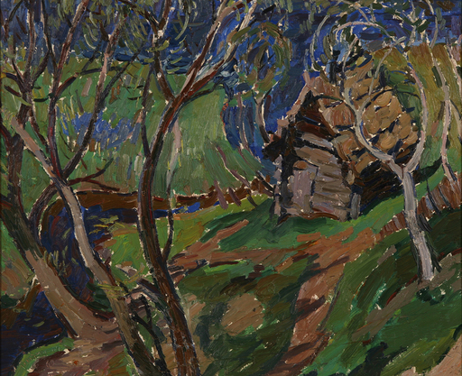 Victor ROZIN - Painting - Forester's hut