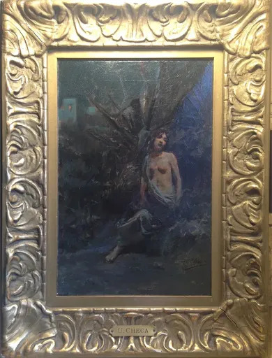 Ulpiano CHECA Y SANZ - Painting - Capri - Desnudo / nu 