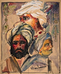 Aldo MONDINO - Gemälde - Figure orientaliste