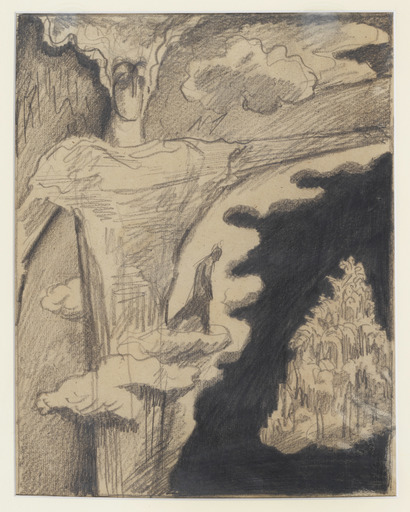 Jan KONUPEK - Drawing-Watercolor - La cacciata dell'uomo dall'Eden