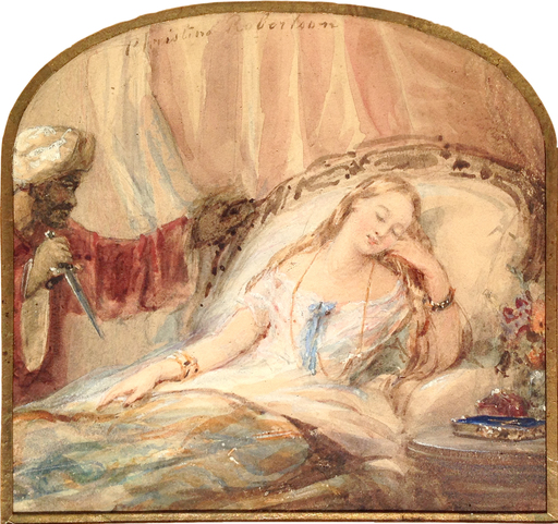 Christina ROBERTSON - Zeichnung Aquarell - Othello et Desdémone