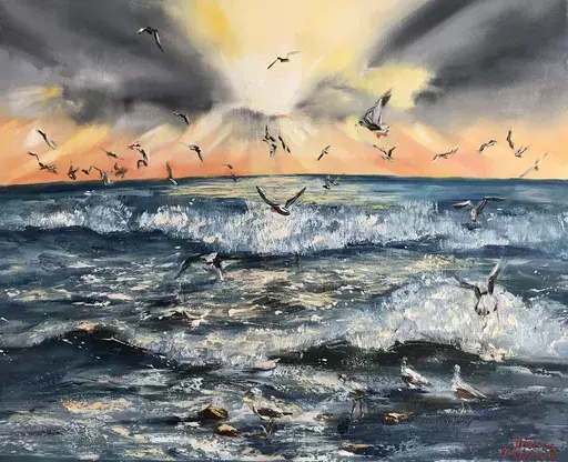Diana MALIVANI - Peinture - At Sunset