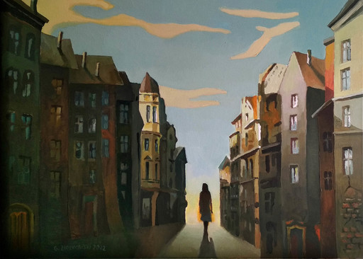 Gregor ZIOLKOWSKI - Gemälde - LONELY IN THE CITY
