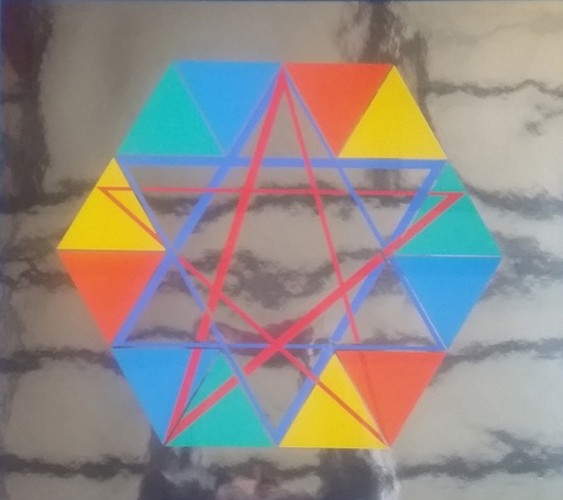 Yaacov AGAM - Estampe-Multiple - Star of David - Abstract Illusionism 