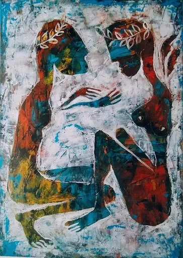 Sofia BELTADZE - Painting - Jason and Medea: A Love Alchemy