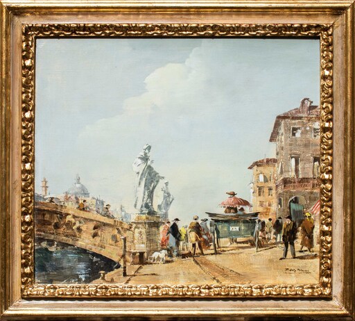Peter Götz PALLMANN - Gemälde - Santa Trinita bridge in Florence