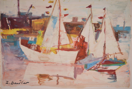 Zoma BAITLER - Painting - Zoma BAITLER (1908-1994) — Seascape