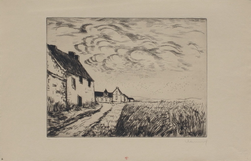 Maurice DE VLAMINCK - Print-Multiple -  Le champ de blé (Chateauneuf en Thymerais)