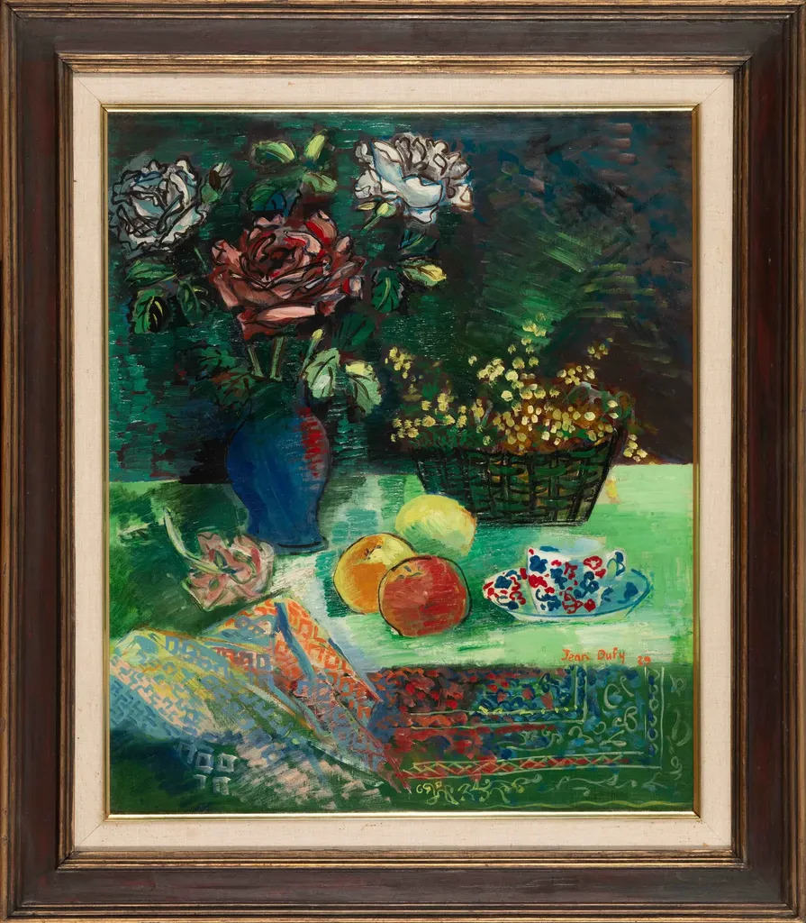 Nature morte au panier de mimosa by | Jean DUFY | buy art online