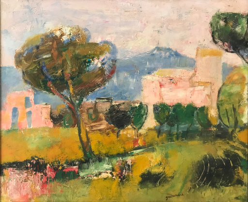 Paul GUIRAMAND - Gemälde - Roma, Via Appia
