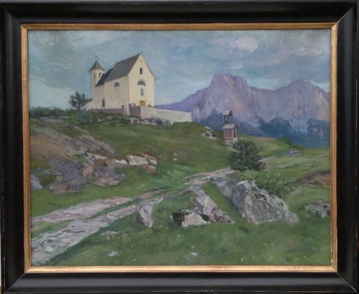 Hans TICHY - Gemälde - Schlern Dolomiten