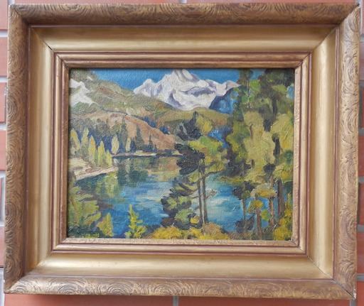 Egmund GWERK - Painting - Mountain lake