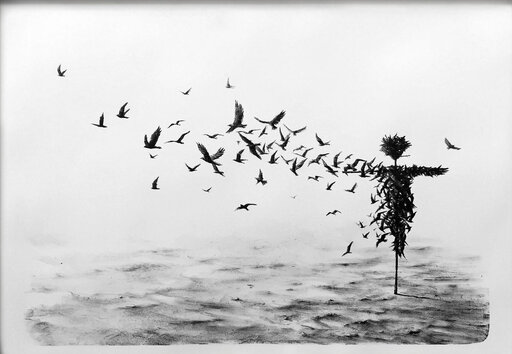 PEJAC - Print-Multiple - Scattercrow - Special Edition - Hand Finished