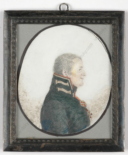 Rudolf HUBER - Miniatur -  "Military Councillor Ilya Stepanovich Grabovski", 1809