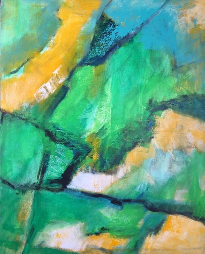 Irène DARGET-BASTIEN - Painting - My Green