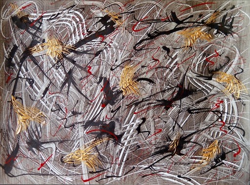 Didier ANGELS - Painting - gold fever