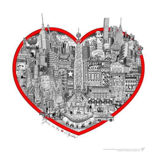 チャールズ・ファジーノ - 版画 - You're in the heart of Manhattan