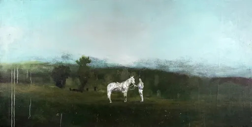 Peter HOFFER - Painting - Horse and Rider