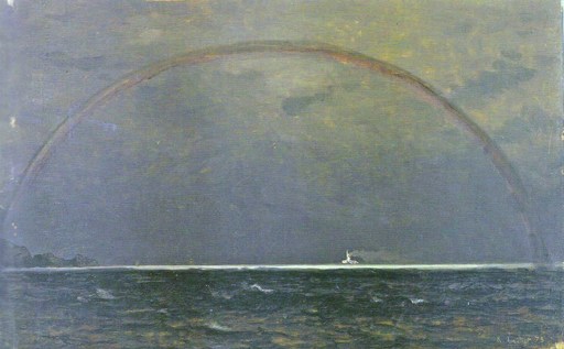 François BOCION - Gemälde - l'Arc-en-ciel