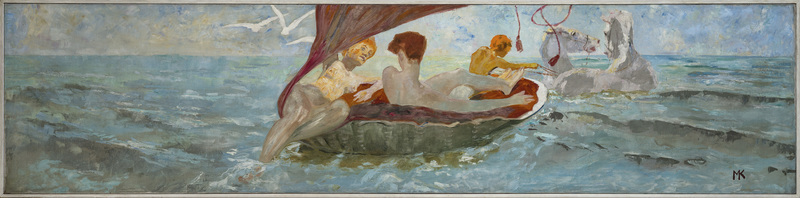 Max KLINGER - Peinture - Venus im Muschelwagen
