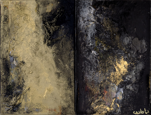 CAALISTA - Gemälde - CAALISTA - Diptyque "Soul shadow" (tableau, Acrylique, mixte