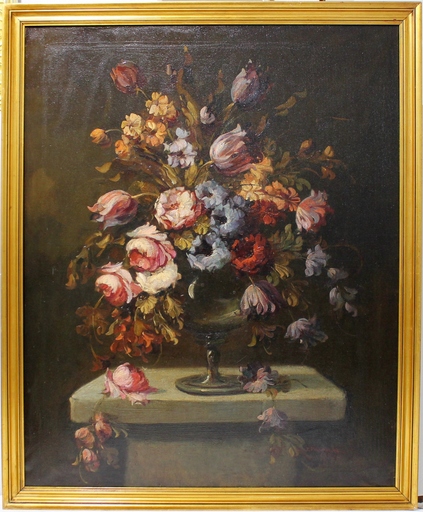 José PALOMAR - Painting - Flores