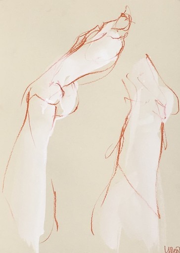 Laurent ANASTAY-PONSOLLE - Zeichnung Aquarell - Feet#11