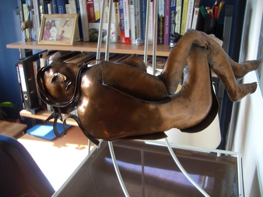 Joris MINNE - Escultura - In Netlon gevangen - Prise dans le filet