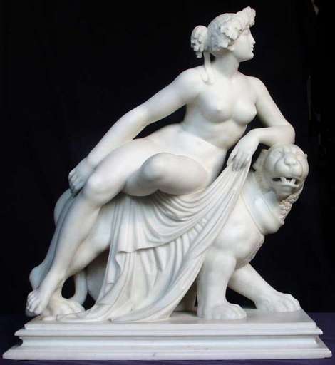 Johann Heinrich VON DANNECKER - Skulptur Volumen - Ariadne and the panther