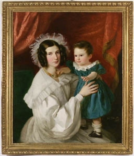 Alexander CLAROT - Pintura -  "Family Portrait", 1836, Oil on Canvas