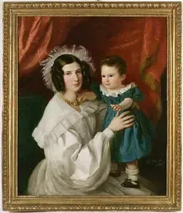 Family Portrait 1836 Oil On Canvas By Alexander Clarot Buy