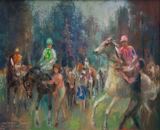 Georges TRINCOT - Gemälde - Im Führring