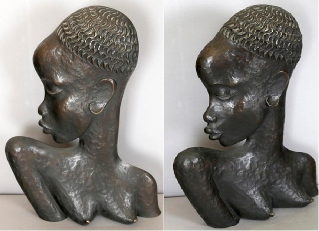 c.1950 Bust of an African woman by, Franz HAGENAUER, buy art online