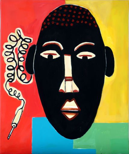 Richard BOIGEOL - Peinture - MASQUE AFRICAIN