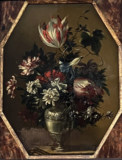 Nicolas BAUDESSON - Peinture - Bouquet de fleurs