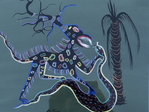 Marcel GOTENE - Zeichnung Aquarell - Personnage