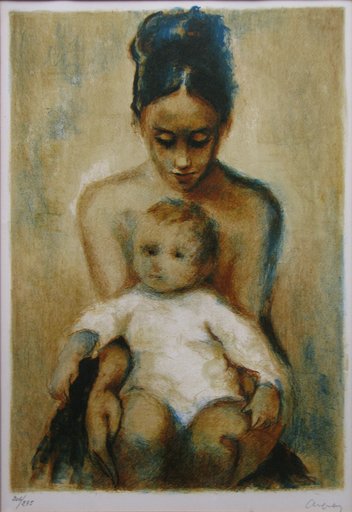 Cayetano DE ARQUER BUIGAS - Print-Multiple - Young Girl and Child
