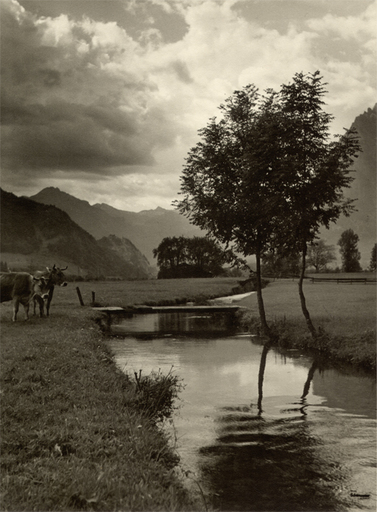 Hans Jakob SCHÖNWETTER - 照片 - (Valley with river)