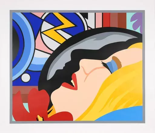 汤姆•韦瑟尔曼 - 版画 - Bedroom Face with Lichtenstein
