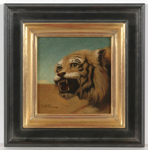 John W. PERRIN - Pittura - "Tiger", oil painting